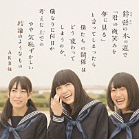 ＡＫＢ４８ 「鈴懸の木の道で「君の微笑みを夢に見る」と言ってしまったら僕たちの関係はどう変わってしまうのか、僕なりに何日か考えた上でのやや気恥ずかしい結論のようなもの」