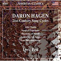 （クラシック）「 ダロン・ハーゲン：歌曲集」