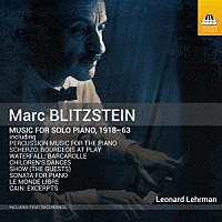 （クラシック）「 ブリッツスタイン：独奏ピアノのための作品集」