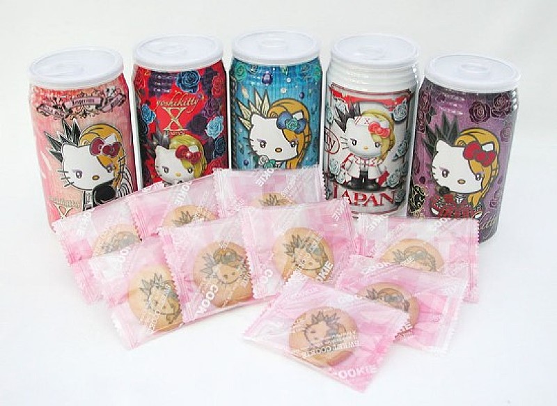 YOSHIKI（X JAPAN）×ハローキティ『yoshikittyプリント缶クッキー』発売