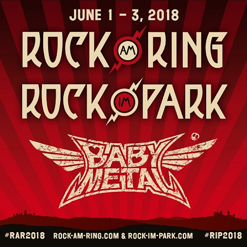 BABYMETAL「BABYMETAL、ドイツのロックフェス【Rock am Ring 2018/Rock im Park 2018】に出演決定 」1枚目/1