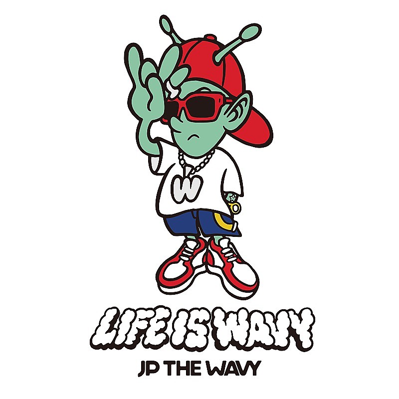 「JP THE WAVY、1stアルバム『LIFE IS WAVY』アートワーク＆トラックリスト公開　VERBAL(m-flo)/MIYACHI/Jay Parkら参加」1枚目/1