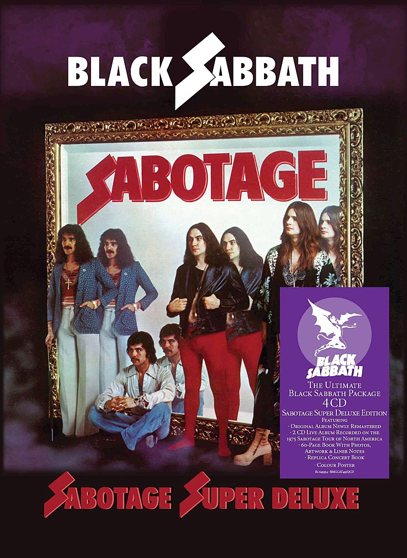 ブラック・サバス、1975年の名盤『サボタージュ』4枚組CDスーパーDX盤が6/23に発売