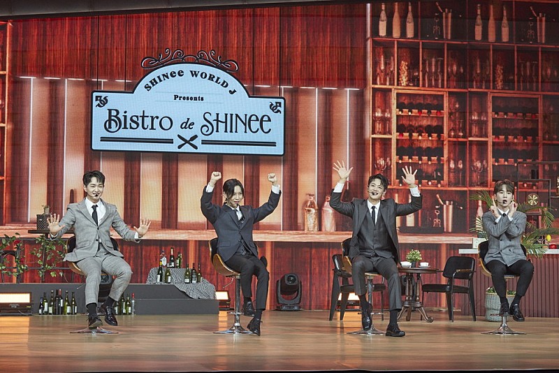 SHINee「＜レポート＞SHINee 日本活動10年を振り返り涙、新曲2曲も初披露したファンミ【～Bistro de SHINee～】」1枚目/12