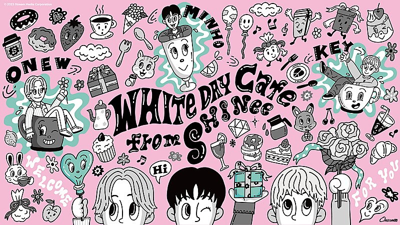SHINee「SHINeeのテーマカフェが期間限定オープン、“ホワイトデー”の撮り下ろしカットなど使用」1枚目/28