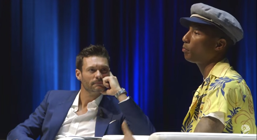 Pharrell Williams, Bob Pitman and Ryan Seacrest Meet Cannes Lions TV