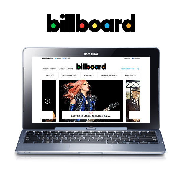 「米ビルボード 新ロゴと共に、紙面＆ウェブサイトをリニューアル」1枚目/4