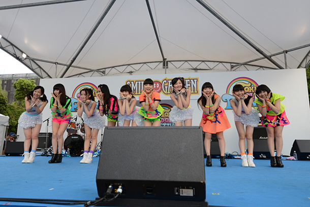 「東京女子流×9nine 美少女10人のコラボユニット東京9nine流が【TIF】で復活」1枚目/13