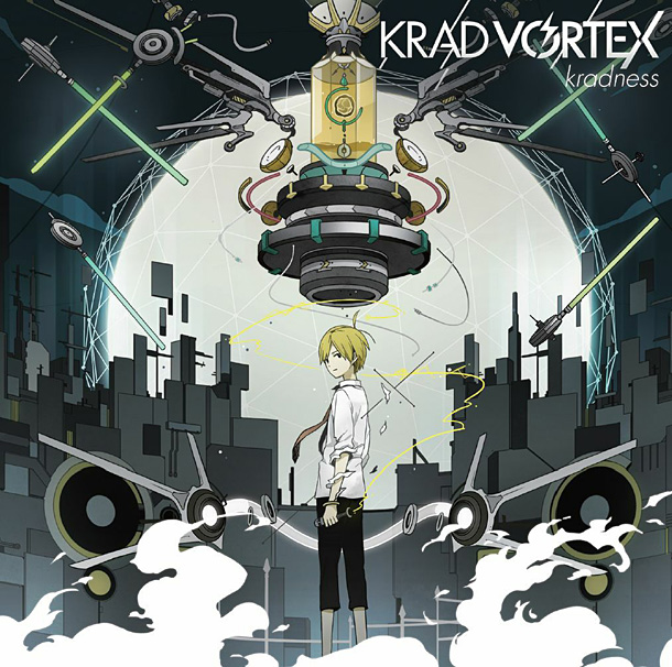 「kradness 1stフルアルバム『KRAD VORTEX』ジャケット＆収録楽曲公開」1枚目/1