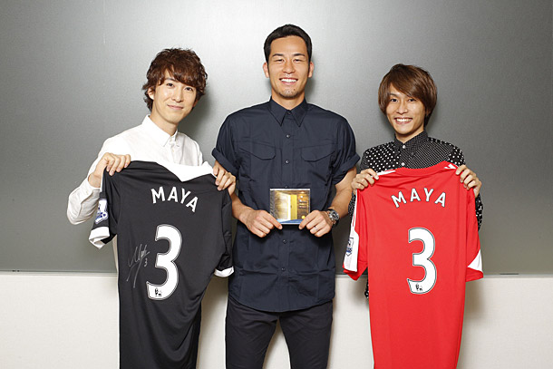 「USAGI 日本代表の吉田麻也選手に応援ソング生歌唱」1枚目/3