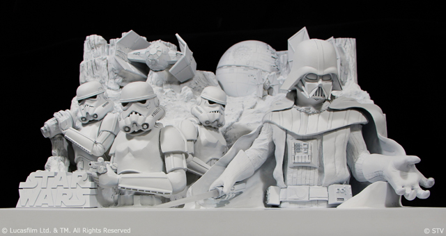 「世界初、スター・ウォーズ大雪像がさっぽろ雪まつりに登場」1枚目/1