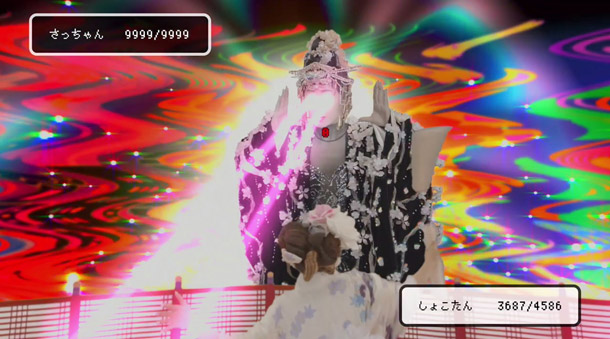 「中川翔子×小林幸子 超絶バトルMV完成 ラスボスさっちゃんのHPが「9999」から全く減らない!?」1枚目/7