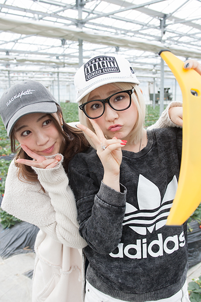 「【Cheeky Parade チキパの遠足～いちご狩り編～】渡辺亜紗美、鈴木真梨耶」13枚目/34