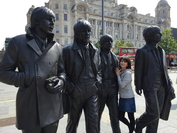 「ザ・ビートルズ 来日50周年番組にて、森高千里が“ゆかりの地を訪れる英国紀行”放送」1枚目/6