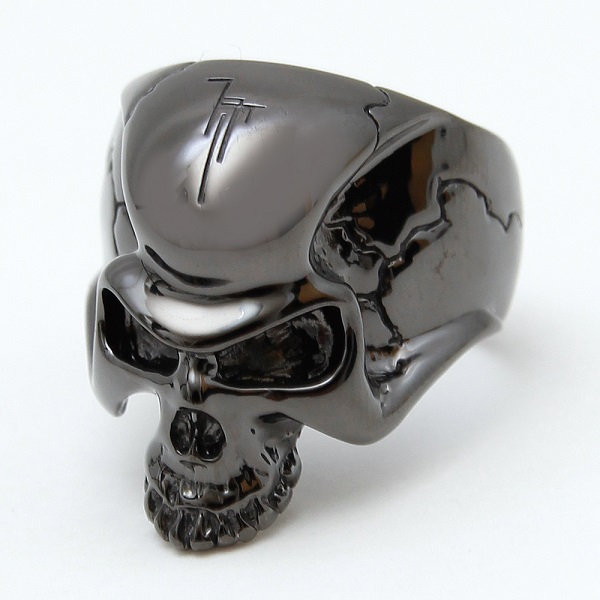 「髑髏リング（BLK；ミドル）」3枚目/4