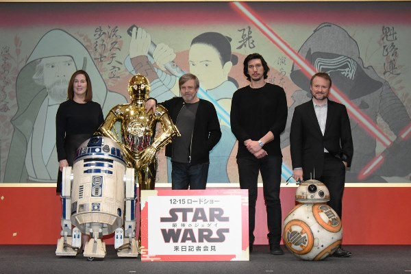 「『スター・ウォーズ／最後のジェダイ』来日記者会見、昨年12月急逝のキャリーは「唯一無二でかけがえのない存在」」1枚目/1