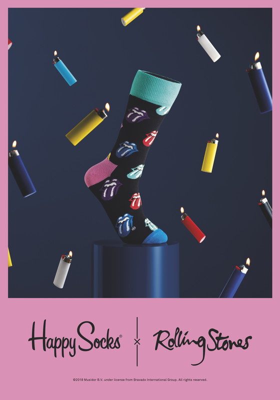「ザ・ローリング・ストーンズ×ハッピーソックス、ロックでカラフルな靴下が登場」1枚目/12