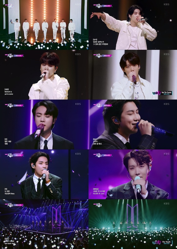 「BTSが「Yet To Come (The Most Beautiful Moment)」で音楽番組3冠を達成」1枚目/1