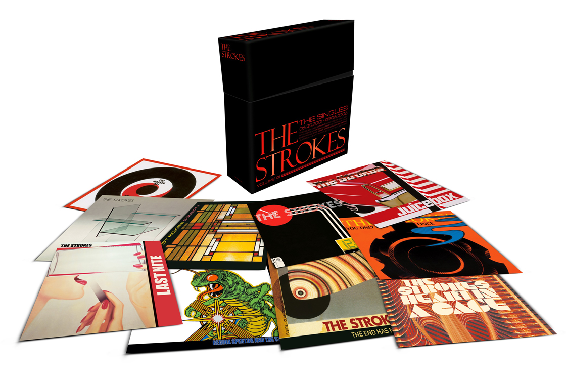 UKオリジナル　ストロークス　レコード ザ・ストロークス、初期のオリジナル・シングルを収録した7インチ