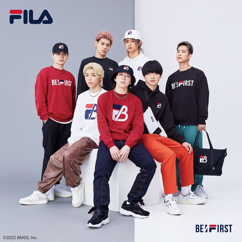 前回即完売、BE:FIRST×FILAのコラボアイテム再販売決定＆先行予約