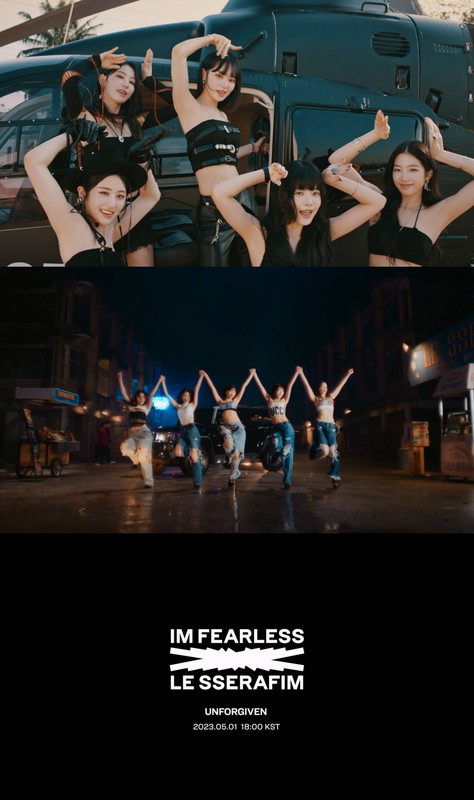 「LE SSERAFIM、ナイル・ロジャースが参加した新曲「UNFORGIVEN」MVティザー2を公開」1枚目/1