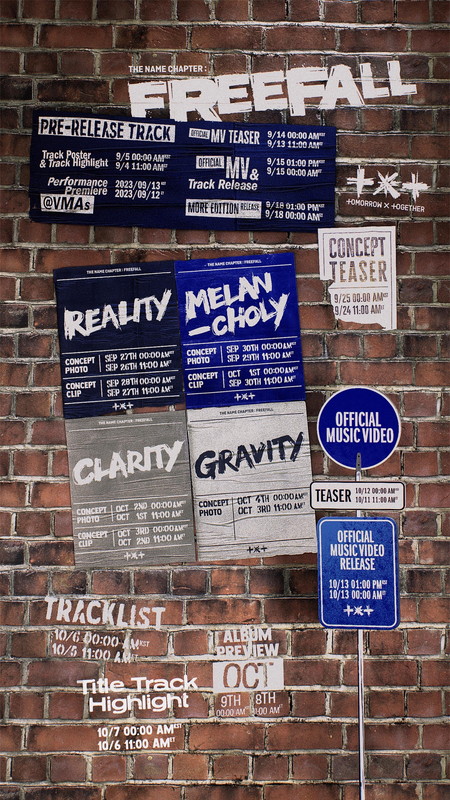 「TOMORROW X TOGETHER、ニューアルバム『The Name Chapter: FREEFALL』プロモスケジュール公開」1枚目/1