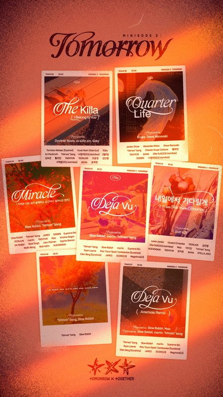 「TOMORROW X TOGETHER、ニューミニアルバム『minisode 3: TOMORROW』トラックリストを公開」1枚目/3