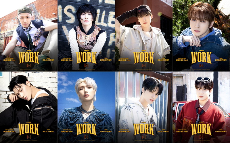 ATEEZ「WORK」MVティザー第2弾＆魅惑的な眼差しのポスター公開 | Daily