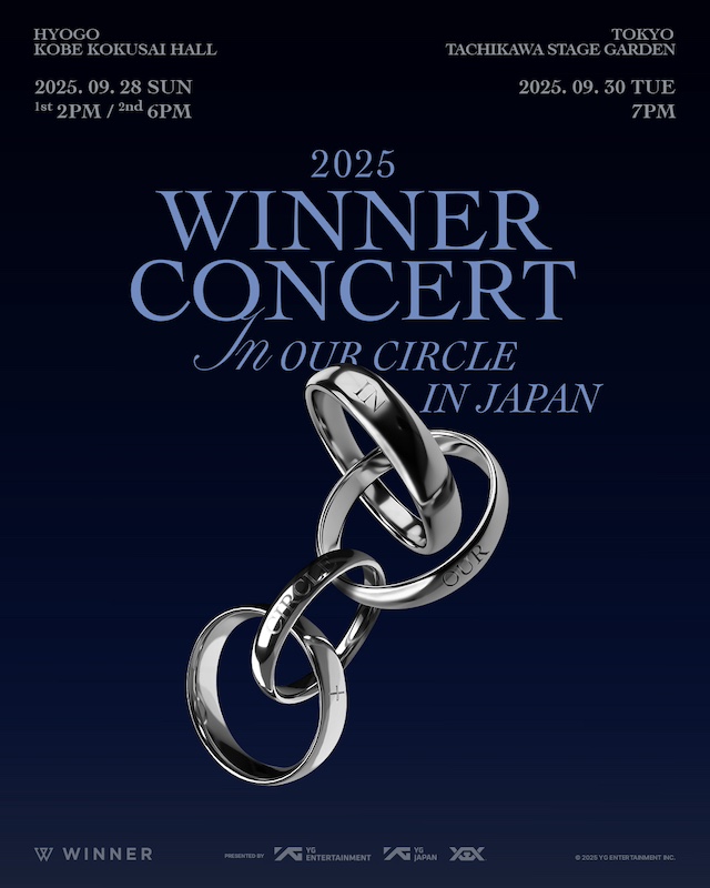 「WINNER、約6年ぶり日本ツアー【2025 WINNER CONCERT [IN OUR CIRCLE] IN JAPAN】開催決定」1枚目/1