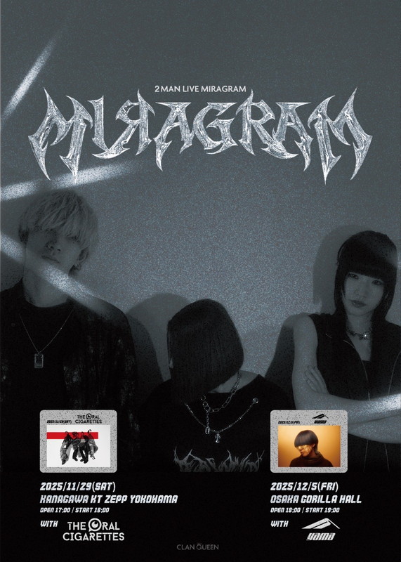 「CLAN QUEEN、THE ORAL CIGARETTES／yamaと対バン」1枚目/4