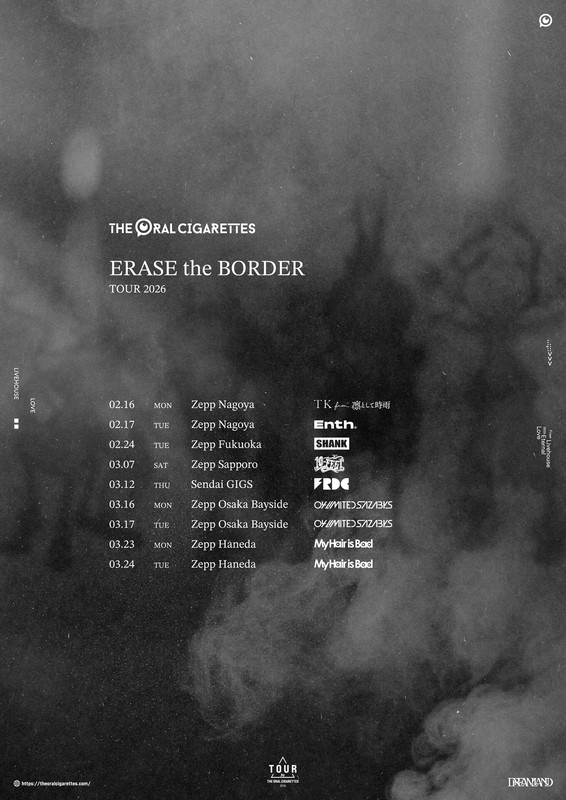 「【THE ORAL CIGARETTES「ERASE the BORDER TOUR 2026」】」5枚目/5