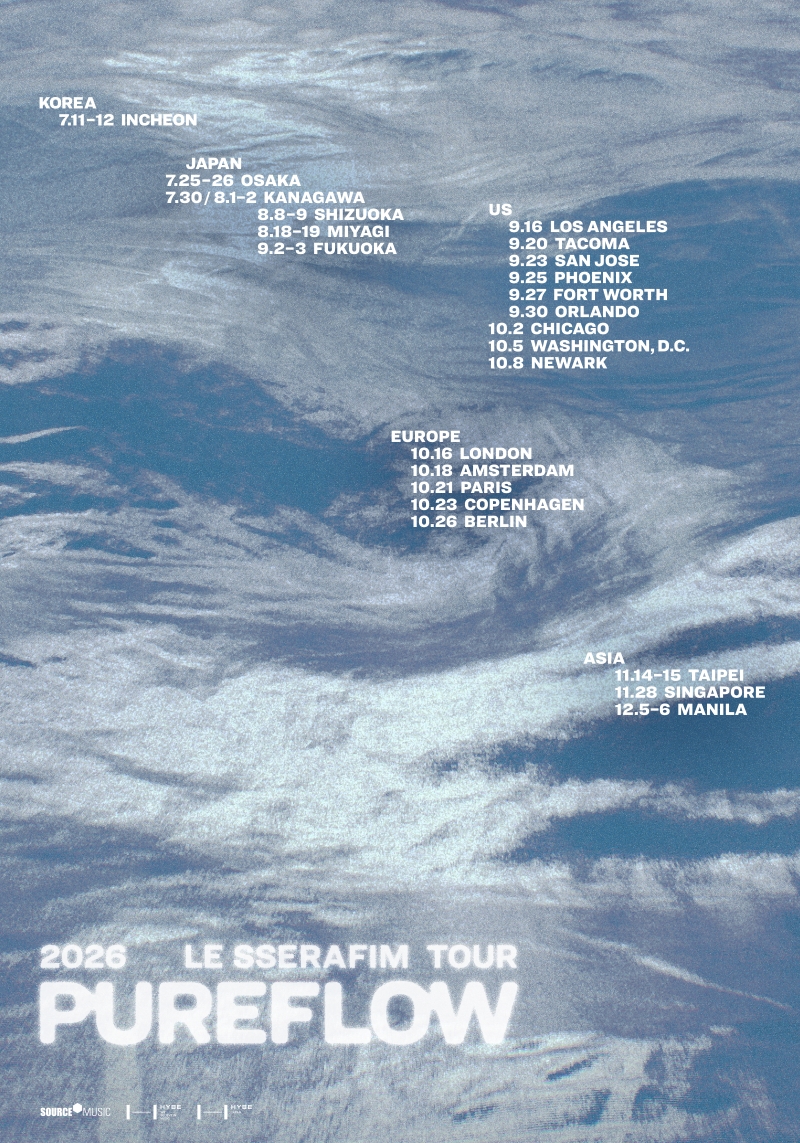 LE SSERAFIM、2度目のワールドツアー【2026 LE SSERAFIM TOUR