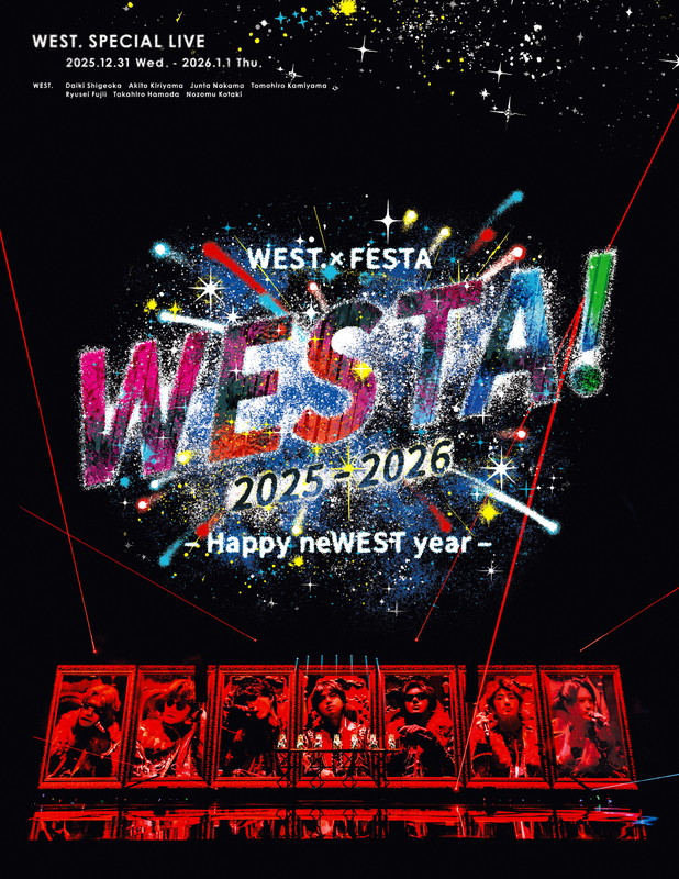 「WEST.初の単独カウントダウンライブをBlu-ray＆DVD化」1枚目/2