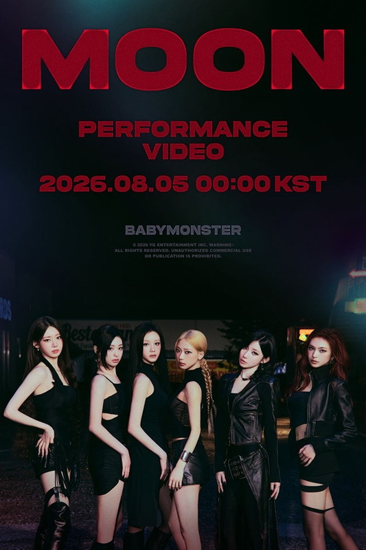 「BABYMONSTER「MOON」パフォーマンス映像告知ポスター」16枚目/16