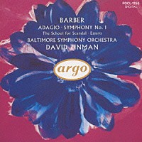 デイヴィッド・ジンマン「 バーバー：弦楽のためのアダージョ［管弦楽曲集］」