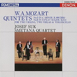 スメタナ四重奏団 ヨゼフ・スーク イルジー・ノヴァーク ルボミール・コステツキー ミラン・シュカンパ アントニーン・コホウト「モーツァルト：弦楽五重奏曲　第２番　ハ短調　Ｋ４０６　＆　第６番　変ホ長調　Ｋ６１４」