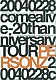 ＰＥＲＳＯＮＺ「２００４０２２８　ｃｏｍｅａｌｉｖｅ　－２０ｔｈａｎｎｉｖｅｒｓａｒｙ　ＴＯＵＲ」