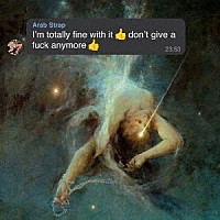 ＡＲＡＢ　ＳＴＲＡＰ「 Ｉ’Ｍ　ＴＯＴＡＬＬＹ　ＦＩＮＥ　ＷＩＴＨ　ＩＴ　ＤＯＮ’Ｔ　ＧＩＶＥ　Ａ　ＦＵＣＫ　ＡＮＹＭＯＲＥ」