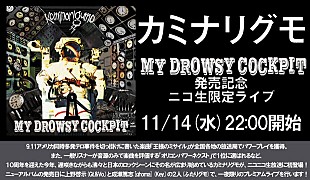 「カミナリグモ 観客なしの“ニコ生限定ライブ”敢行」