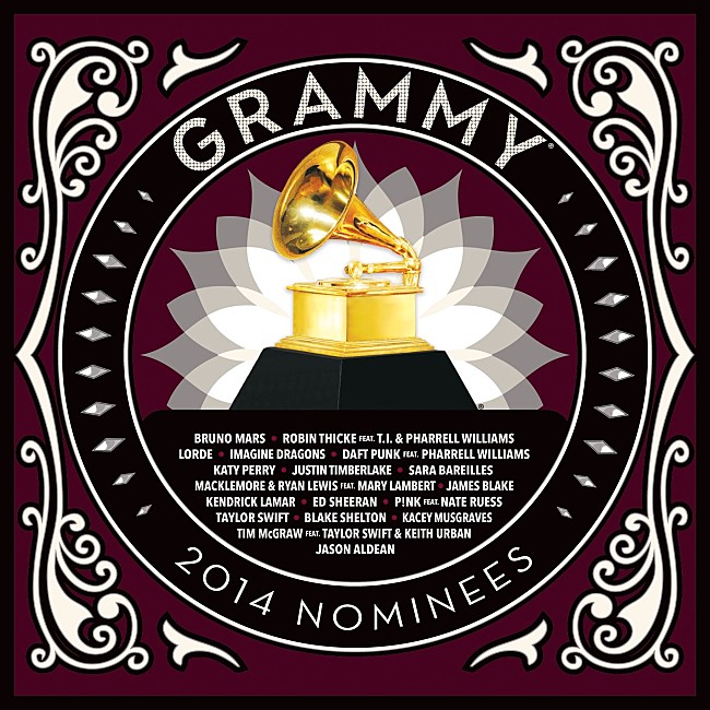 「ケイティ、JT、ダフト・パンク、ブルーノ・マーズ！　グラミー賞ノミネート曲収録の豪華コンピが発売」1枚目/1