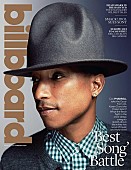 「ファレルが米ビルボード誌の表紙でまたしてもアノ帽子を」1枚目/1