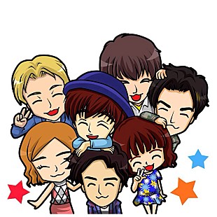 「AAAメンバーたちの可愛いイラストがスタンプに 公式LINEスタンプ配信スタート」