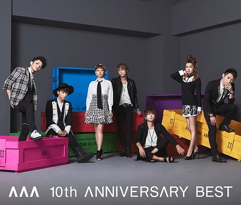 AAA デビュー10周年ベストアルバム＆記念すべき50thシングルのジャケ写公開