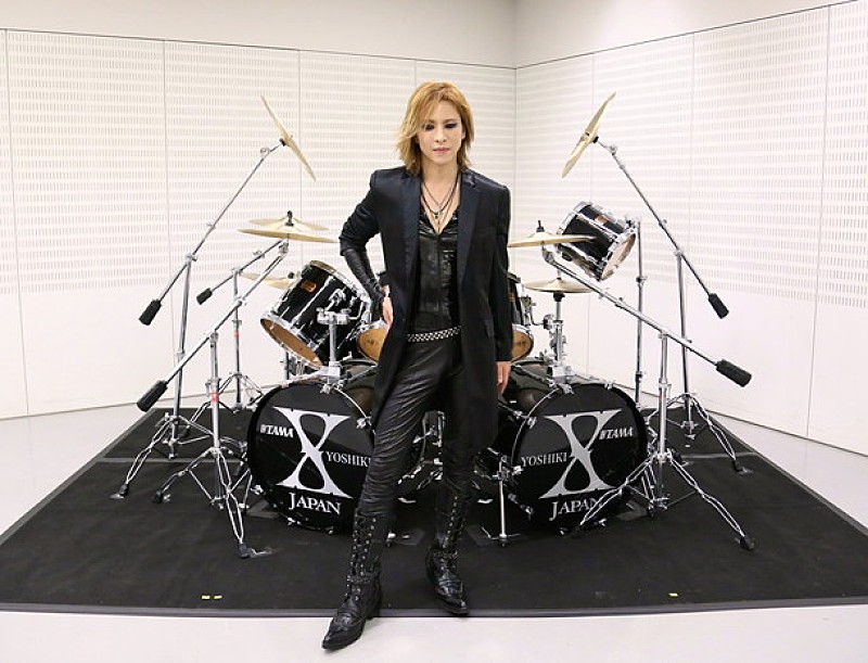 YOSHIKI 震災復興“継続的支援”チャリティーオークションで本人愛用ドラムセットついに落札される