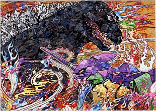 「村上隆作画「ゴジラ対エヴァンゲリオン」コラボビジュアル解禁＆同デザインnanacoカード発売」