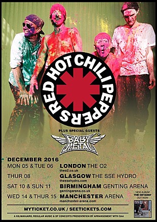 「BABYMETALがレッチリのイギリスツアーに参加決定」