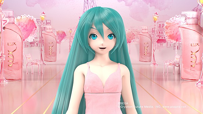 「初音ミク ラックスのCMに登場！ ツインテールをほどいてストレーヘアを初披露」1枚目/23