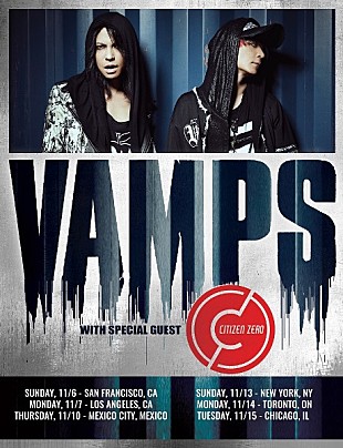 「VAMPS、約1年振りとなる北米ツアーが決定」