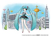 「“手塚治虫タッチの初音ミク”冨田勲追悼特別公演とのコラボイラスト公開」1枚目/3