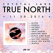 「Crystal Lake、ニューアルバムの収録曲とアートワーク公開」1枚目/3